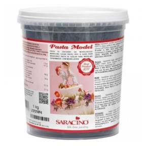 Pasta de Zahar pentru modelare figurine,flori - 1 kg - NEAGRA - Saracino - Anyta Cooking 