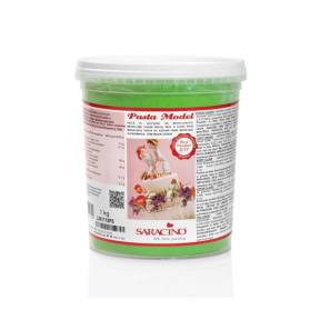 Pasta de Zahar pentru modelare figurine,flori - 1 kg - VERDE DESCHIS - Saracino - Anyta Cooking 