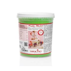 Pasta de Zahar pentru modelare figurine,flori - 1 kg - VERDE DESCHIS - Saracino