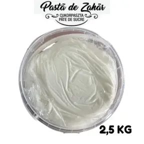  Pasta de Zahar - PREMIUM - ALBĂ - 2,5 kg - Pentru Acoperire - Anyta Cooking