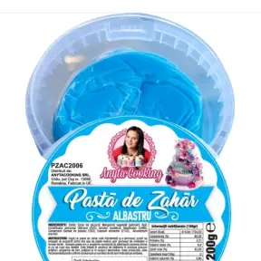  Pasta de Zahar Premium - ALBASTRU - 200 gr- Anyta Cooking