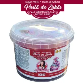  Pasta de Zahar PREMIUM - BORDO - 1 kg - Anyta Cooking