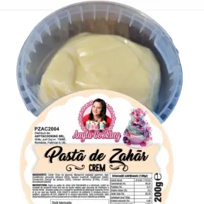  Pasta de Zahar Premium - CREM - 200 gr- Anyta Cooking