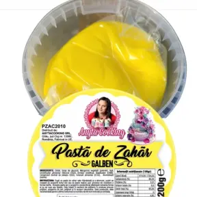 Pasta de Zahar Premium - GALBEN - 200 gr- Anyta Cooking