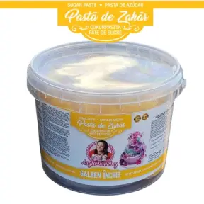  Pasta de Zahar - PREMIUM - GALBEN INCHIS - 1 kg - Anyta Cooking