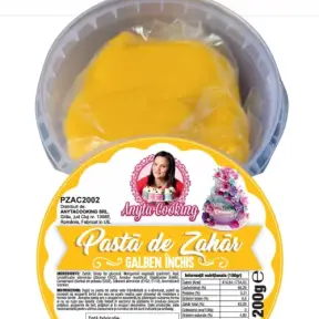  Pasta de Zahar Premium - GALBEN INCHIS - 200 gr- Anyta Cooking