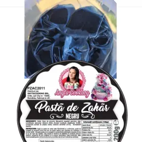  Pasta de Zahar Premium - NEGRU - 200 gr- Anyta Cooking