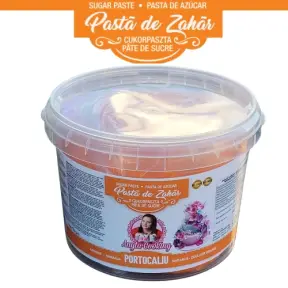  Pasta de Zahar - PREMIUM - PORTOCALIU - 1 kg - Anyta Cooking