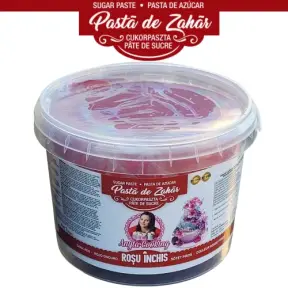  Pasta de Zahar PREMIUM - ROSU INCHIS - 1 kg - Anyta Cooking
