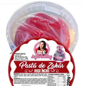  Pasta de Zahar Premium - ROSU INCHIS - 200 gr- Anyta Cooking