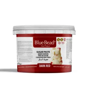 Pasta de Zahar  – ROSU INCHIS - 1 kg - Blue Bead - Anyta Cooking 
