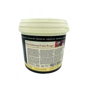 Pasta fina de ciocolata cu fructe rosii si crocant - PRALIN DELICRISP - 5kg- Irca - Anyta Cooking