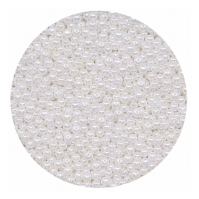 Perle / Perlute din zahar 2mm - Alb Perlat / White - 1kg - Pastry Colours
