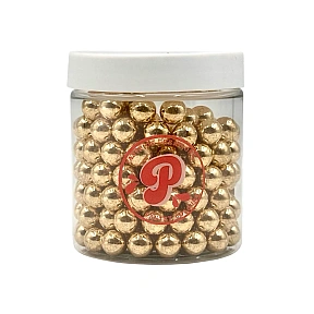 Perle / Perlute din zahar 10mm - Auriu / Gold - 150g - Pastry Colours
