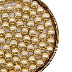 Perle / Perlute din zahar 14mm - Auriu / Gold - 1kg - Pastry Colours