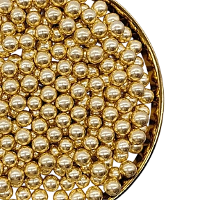 Perle / Perlute din zahar 7mm - Auriu / Gold - 65g - Pastry Colours