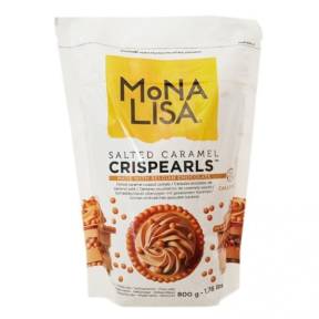 Perle Crispearls din Ciocolata cu Aroma Caramel Sarat-800g - Mona Lisa - Callebaut