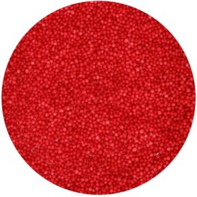 Perle mici decorative din zahar 2mm - Rosu / RED- 80 GR -Funcakes