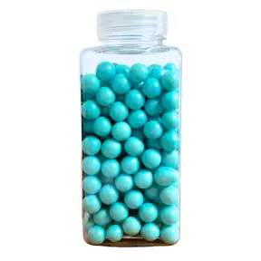 Perle / Perlute din zahar 10mm - Albastru Bebe - 250 gr - Dr. Gusto