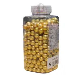  Perle / Perlute din zahar 8mm - Auriu NR.5 - 250 gr - Dr. Gusto