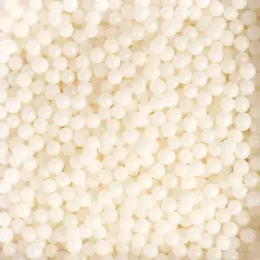 Perle / Perlute din zahar 5mm - ALB SIDEF - 1Kg - Decora Bakery