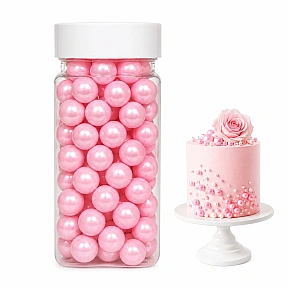 Perlute din Zahar 10 mm - Roz / Pembe - 100 gr - Dr Gusto