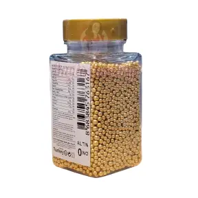 Perle / Perlute din zahar 2mm - Auriu Nr.0 - 100gr - Dr Gusto 