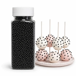 Perlute din Zahar 2 mm - Negre / Black - 100 gr - Dr Gusto