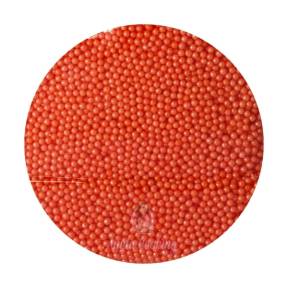 Perlute din Zahar 2 mm - Portocaliu Sidefat - 1kg - Dr Gusto