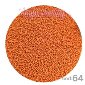 Perlute din Zahar 2mm - Mix NR64 Portocaliu Metalizat - 100 gr - Anyta Cooking