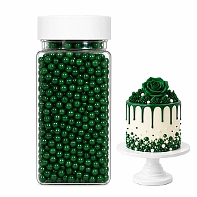 Perlute din Zahar 4 mm - Verde inchis / Green - 100 gr - Dr Gusto