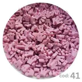 Perlute din Zahar - Mix Coronite Roz - 45 gr - Anyta Cooking NR41