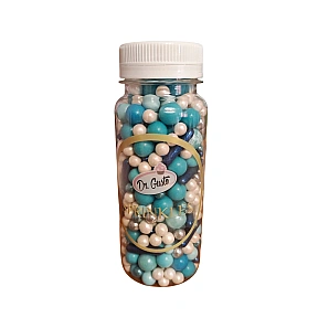 Perlute / Sprinkles din zahar - Albastru/Blue - 140g - Dr Gusto