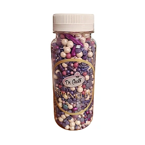 Perlute / Sprinkles din zahar - Mov/Purple - 140g - Dr Gusto 