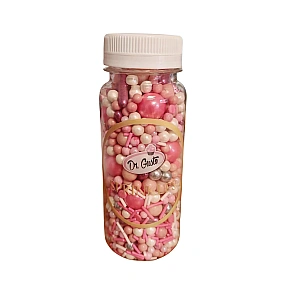 Perlute / Sprinkles din zahar - Roz/Pink - 140g - Dr Gusto