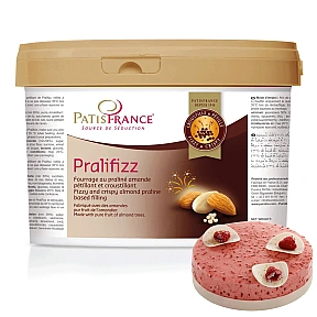 Umplutura cu praline de migdale, particule efervescente si textură crocanta - PRALIFIZZ 2 kg - Patis France