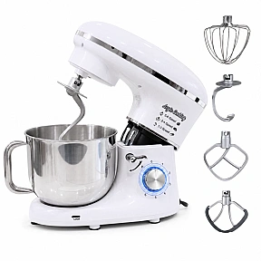 Robot de Bucătărie Mixer cu bol de 6.2 L - 2000W - Alb - Anyta Cooking