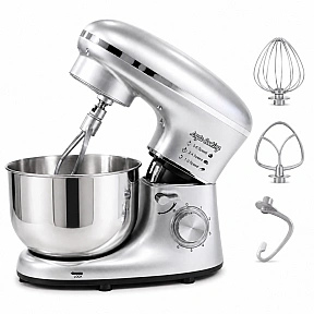 Robot de Bucătărie Mixer cu bol de 6.2 L - 2000W - Gri - Anyta Cooking