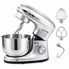 Robot de Bucătărie Mixer cu bol de 6.2 L - 2000W - Gri - Anyta Cooking