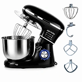Robot de Bucătărie Mixer cu bol de 6.2 L - 2000W - Negru - Anyta Cooking