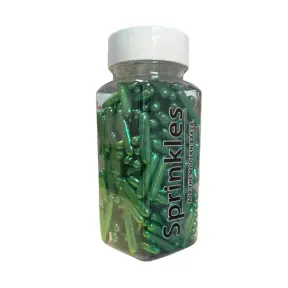 Sprinkles-Decor Zahar Tije - 100 gr - Verde - Dr Gusto