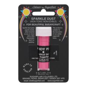 Sclipici decorativ necomestibil -2 gr - CANDY PINK / Roz  - Sugarflair