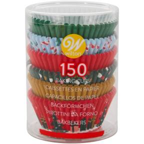 Set 150 buc Forme de copt briose - CRACIUN TRADITIONAL - Wilton