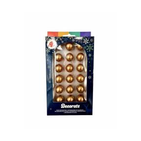 Set 18 buc sfere / bile din ciocolata auri 95g - Pastry Colours - Anyta Cooking
