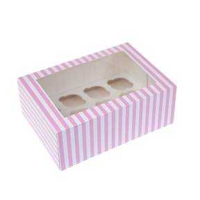 Set 2 buc Cutie pentru 12 Mini Briose -CIRCUS PINK-House of Marie