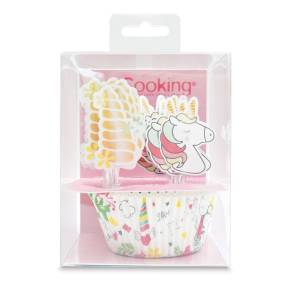 Set 24 buc Forma de copt briose si topper - UNICORN - Scrapcooking