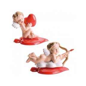 Set 24 Cupidoni din plastic, 2 modele , 4,5 CM - DeKora