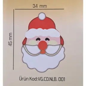 Set 240 buc decor din ciocolata - Mos Craciun