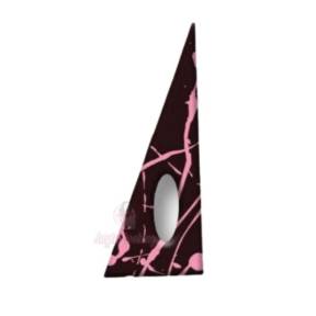  Set 240 buc decor din ciocolata - Triunghi negru cu roz - 36x92 mm (EXP: 2024-iulie)