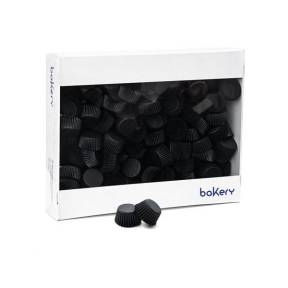 Set 2500 buc Forme de copt minibriose-ø 32 x 22 h mm-Negru-Decora